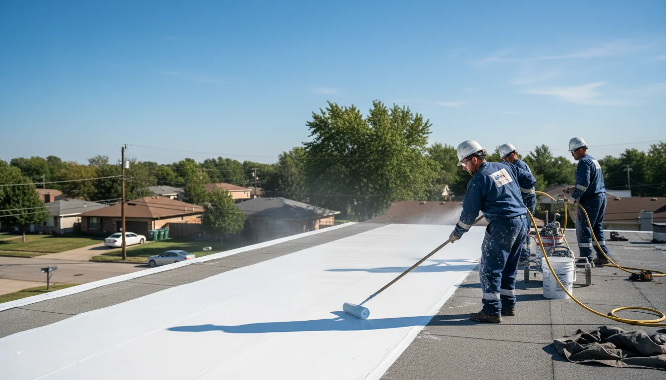 Commercial roof coating in Attica, IN near me